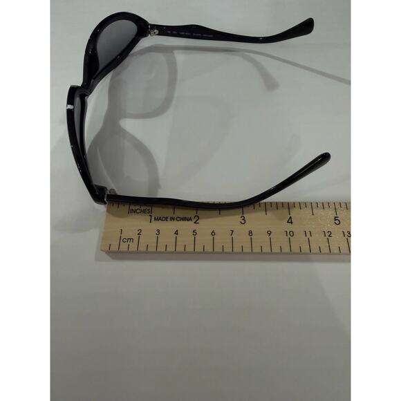 Prada SPR 05N Black Oval Sunglasses 1AB-3M1 Made in Italy w/ Case Authentic - Picture 12 of 14